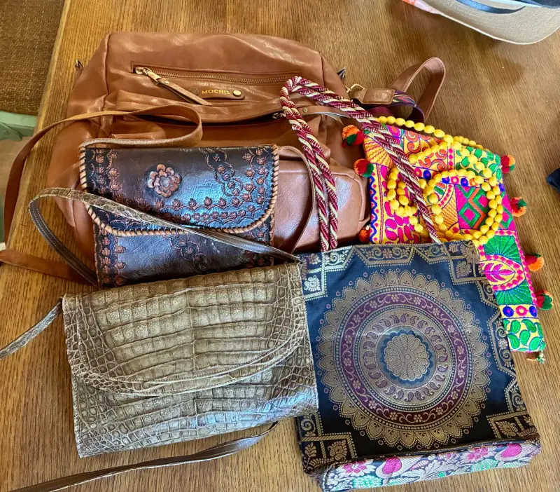 Set de bolsos variados estilo bohemio y vintage - 3