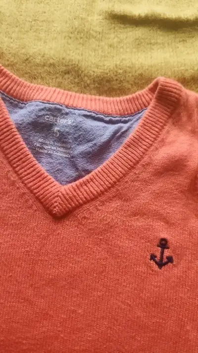 Suéter de niño Carter's color coral - miniatura 1