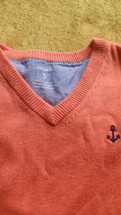 Suéter de niño Carter's color coral - miniatura 2