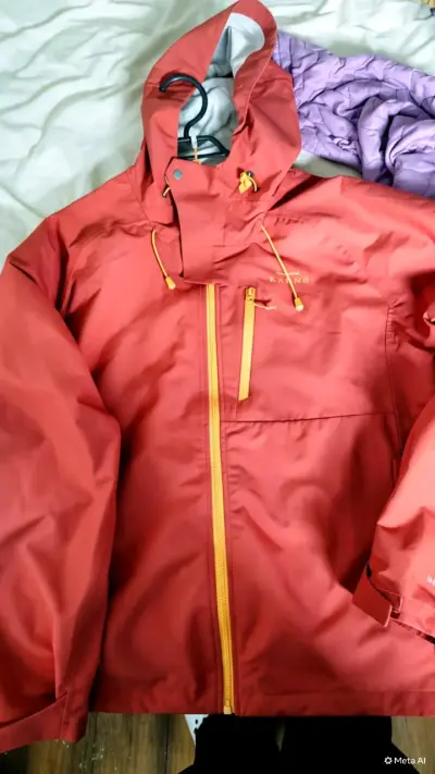 Chaqueta impermeable roja para hombre Kannú - miniatura 1