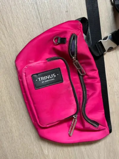 Riñonera fucsia Trinus by Amphora con múltiples bolsillos - miniatura 1