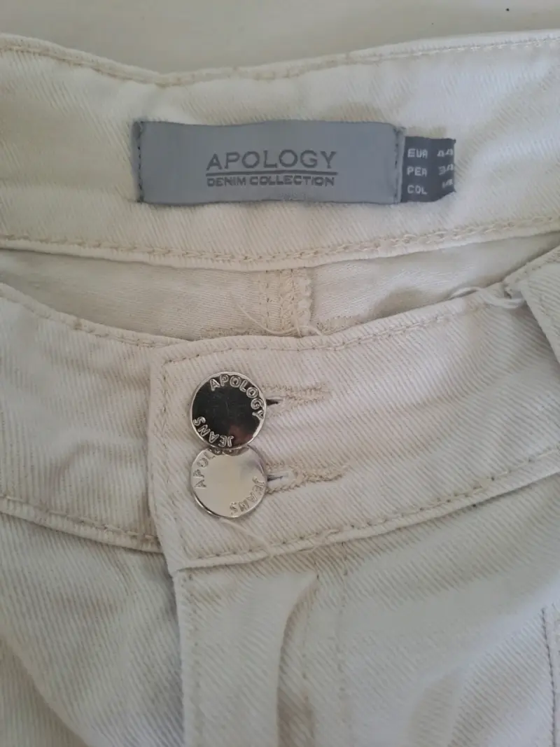 Pantalones blancos Apology Denim Collection - 2