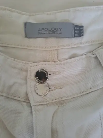 Pantalones blancos Apology Denim Collection - miniatura 2