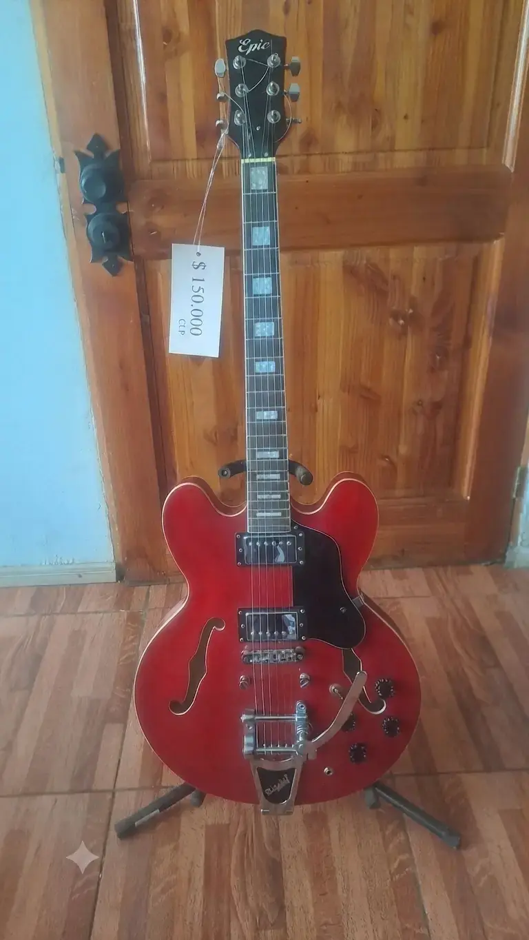 Guitarra eléctrica semihueca Epiphone roja