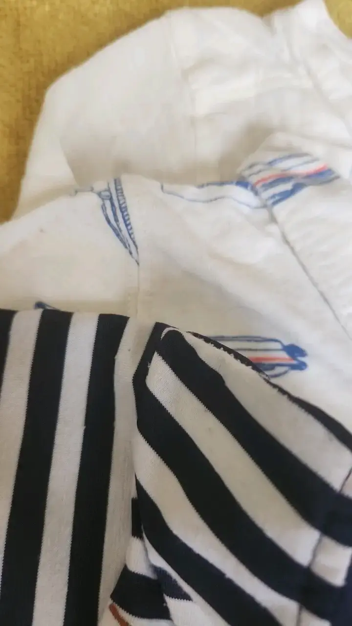 Conjunto de poleras para bebé con estampado náutico - 3