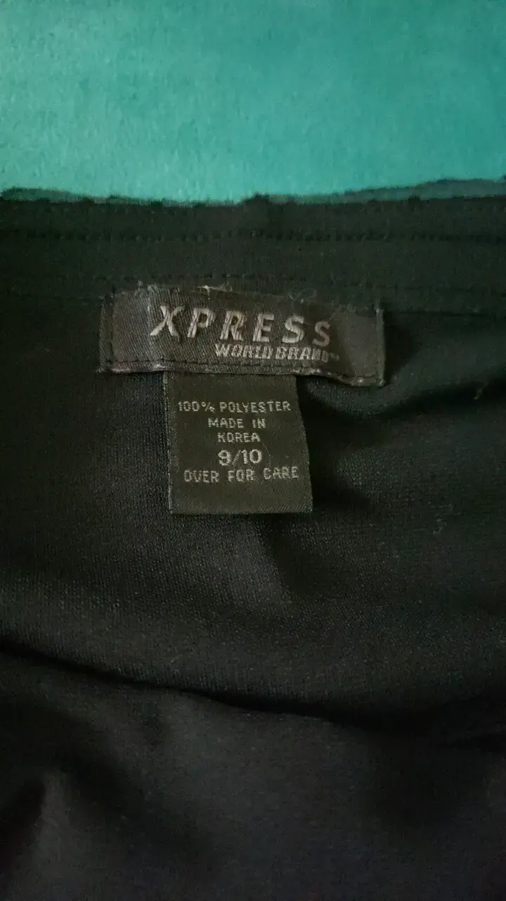 Vestido Strapless Negro Vintage Express World Bran - 3