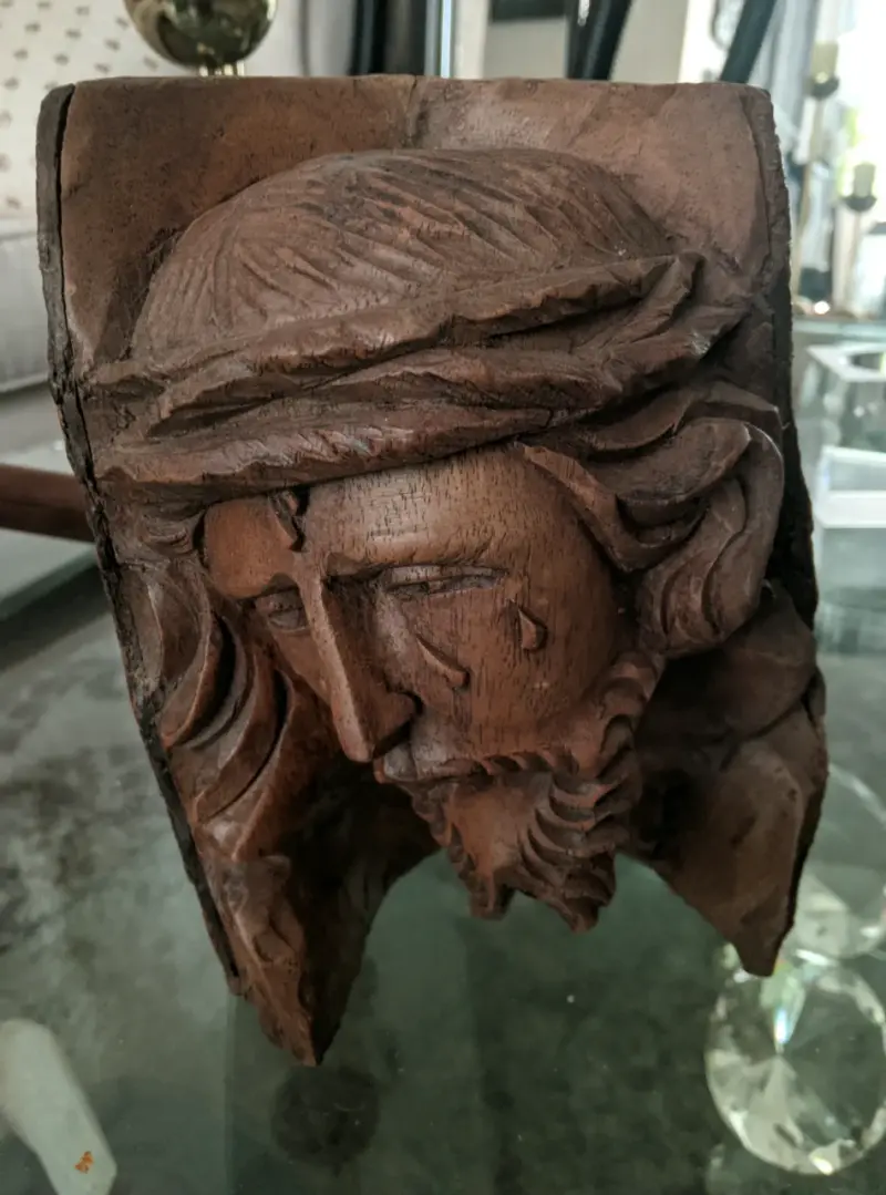 Escultura de Madera de Cristo Tallada a Mano - 4