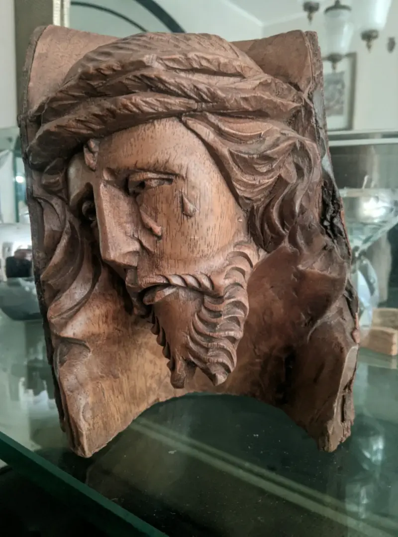 Escultura de Madera de Cristo Tallada a Mano - 6