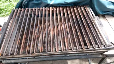 Parrilla de hierro con ruedas - miniatura 1