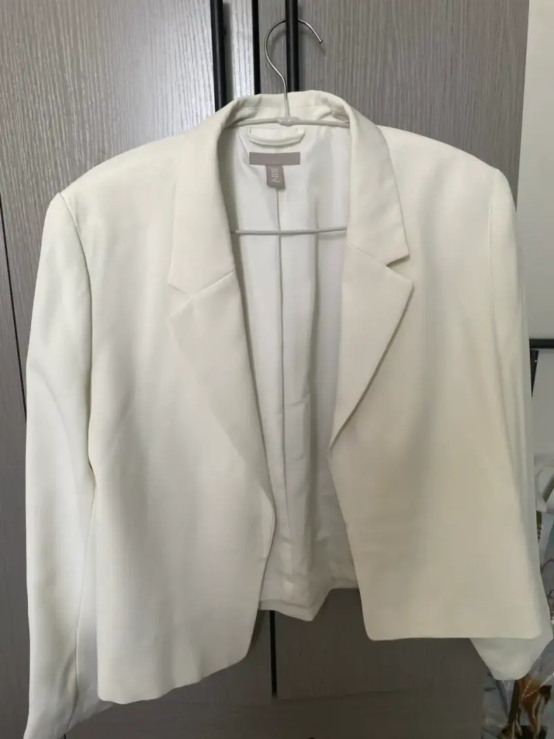 Blazer blanco elegante para mujer H&M - 2
