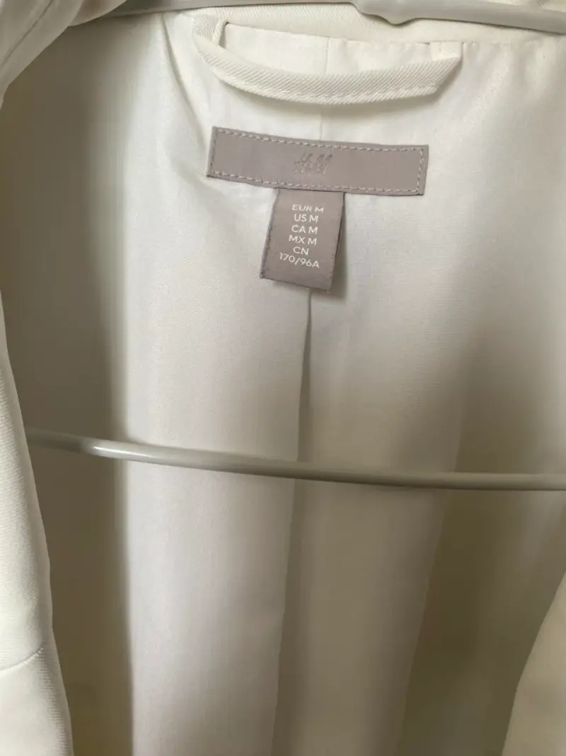 Blazer blanco elegante para mujer H&M - 4