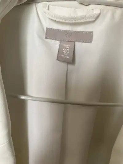 Blazer blanco elegante para mujer H&M - miniatura 4