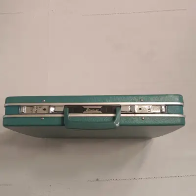 Maletín rígido verde Egnolac vintage - miniatura 1