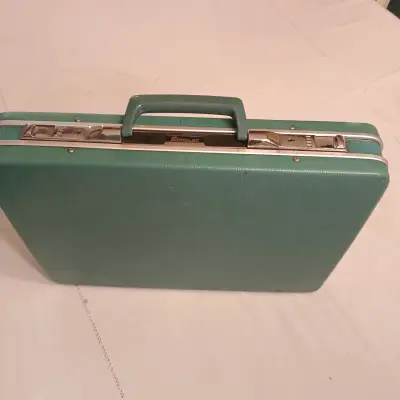 Maletín rígido verde Egnolac vintage - miniatura 3