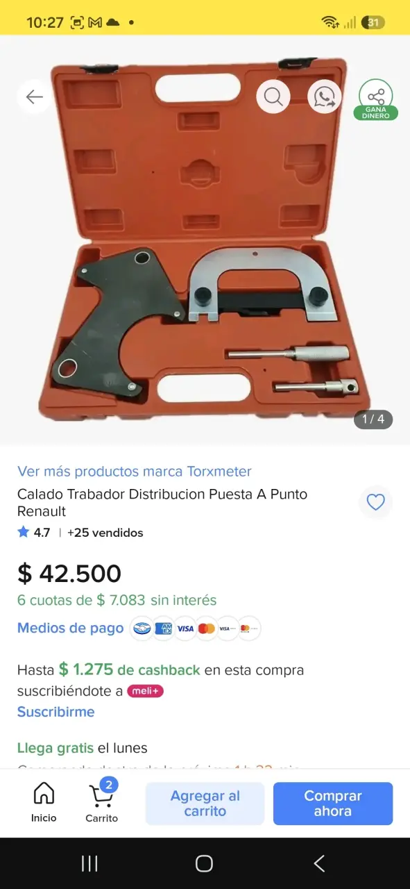 Kit de calado de distribución para Renault - 2