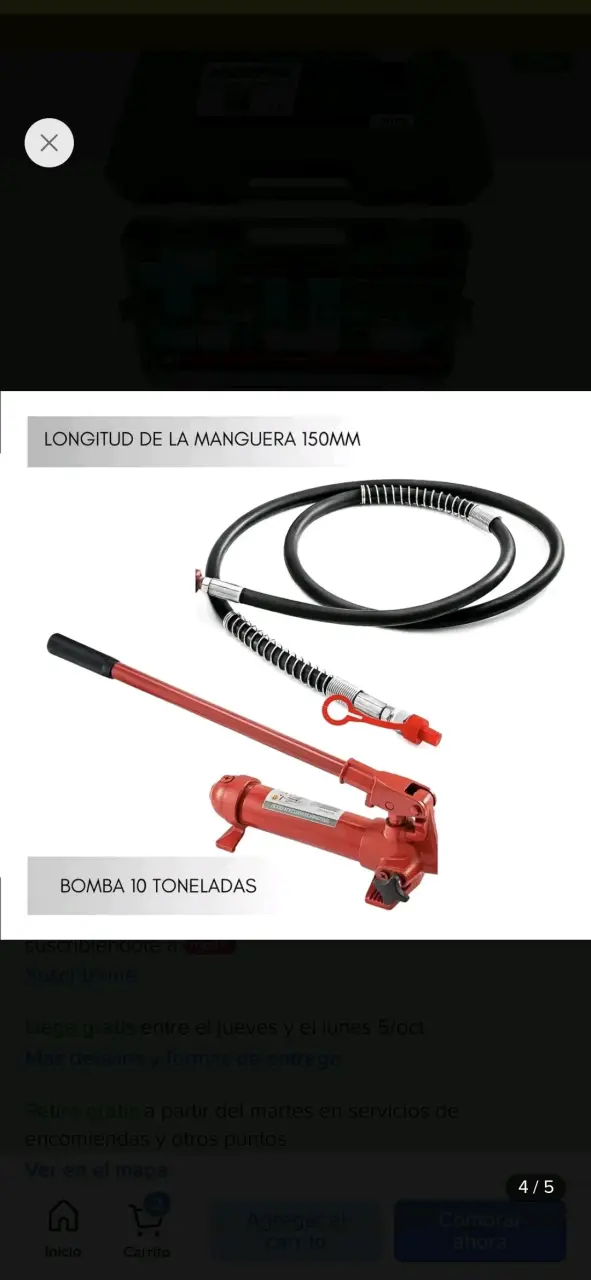 Bomba hidráulica manual 10 toneladas - 2