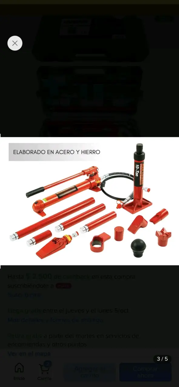 Bomba hidráulica manual 10 toneladas - 3