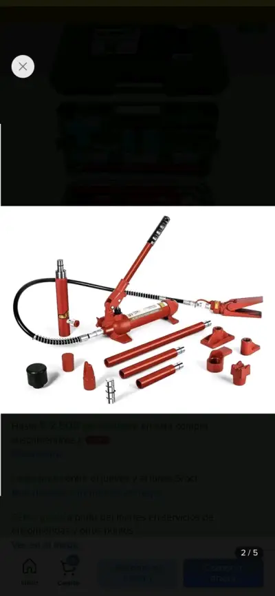 Bomba hidráulica manual 10 toneladas - miniatura 4