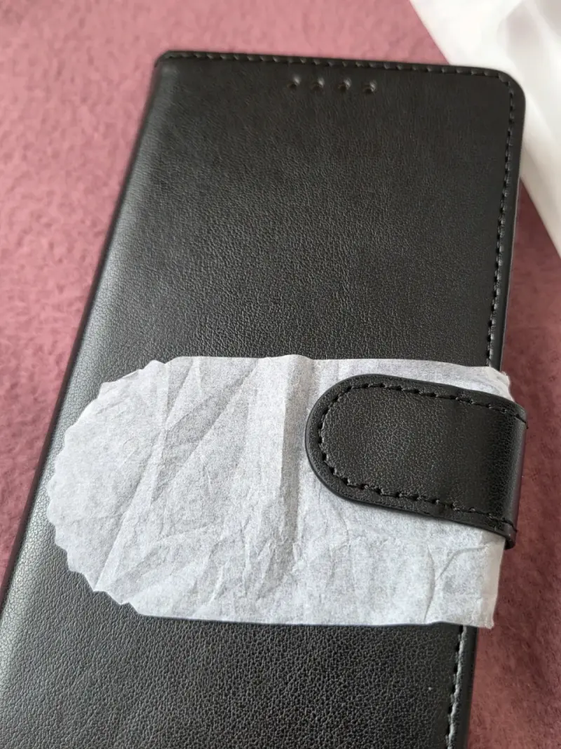 Carcasa simula cuero negra para Samsung Galaxy A02 - 2