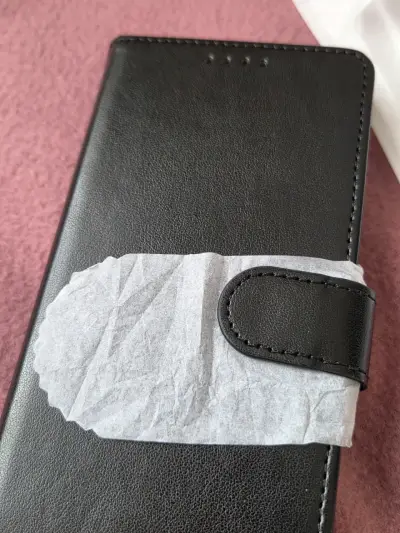 Carcasa simula cuero negra para Samsung Galaxy A02 - miniatura 2