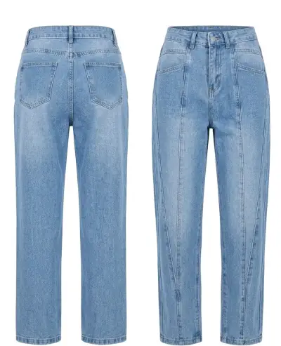 Jeans de Mujer Rasgados Azul Claro - miniatura 2