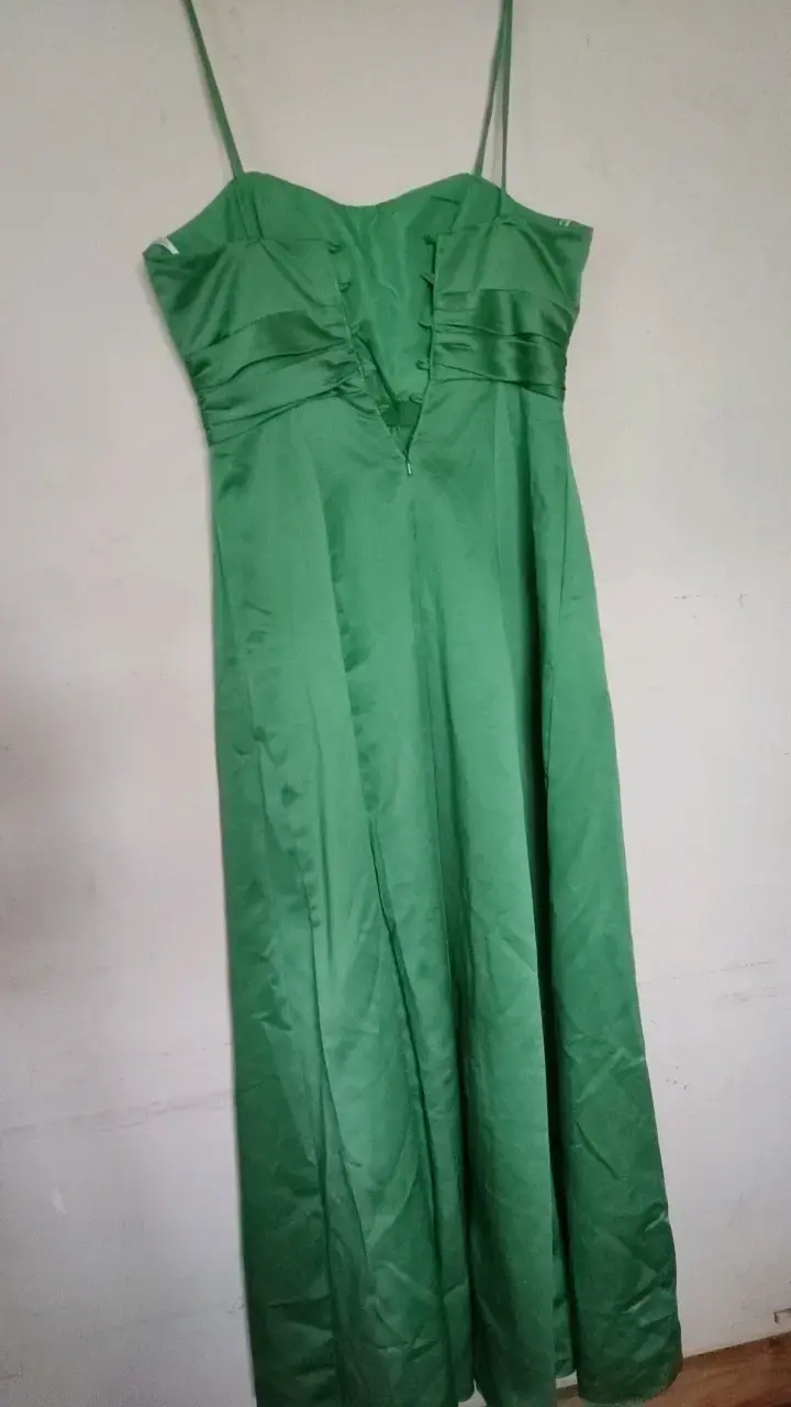 Vestido de Fiesta Verde David's Bridal (Ajustable) - 3