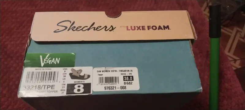 Sandalias Skechers Luxe Foam Mujer Beige - 3