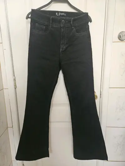 Jeans Efesis acampanados negros mujer - miniatura 1