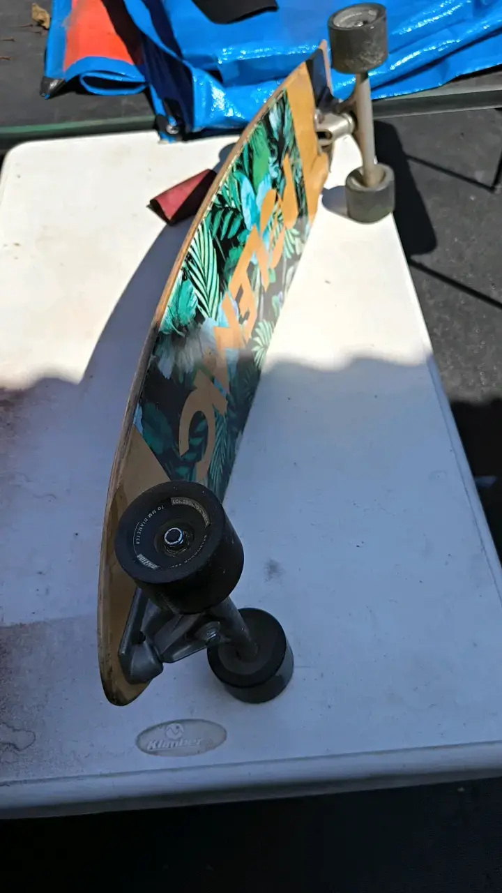 Longboard Polemic 37.3 pulgadas diseño tropical - 1