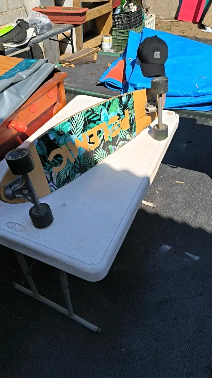 Longboard Polemic 37.3 pulgadas diseño tropical - 2