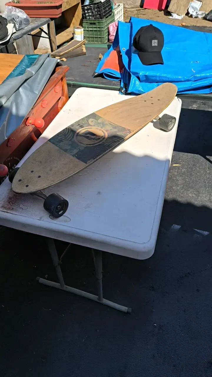 Longboard Polemic 37.3 pulgadas diseño tropical - 3