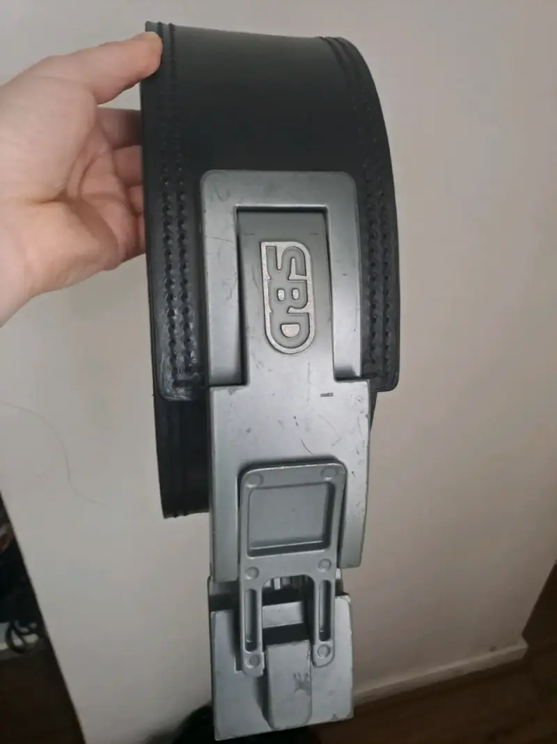 Cinturón de levantamiento de pesas SBD negro - 2