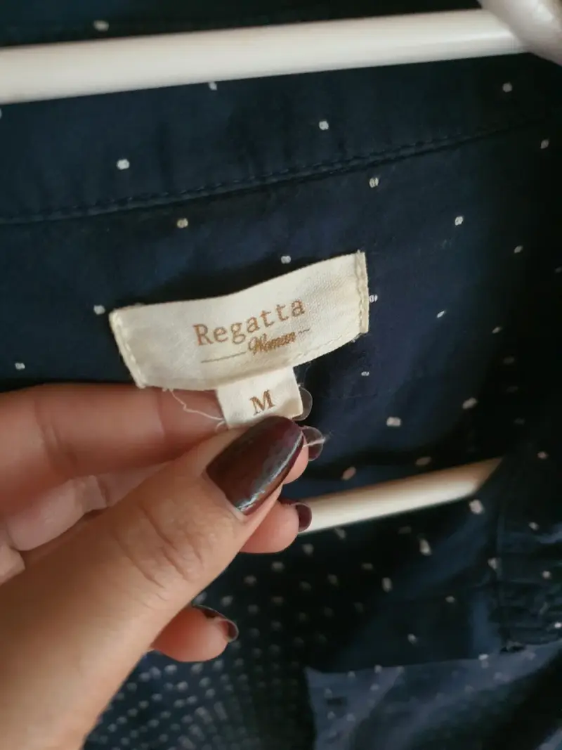 Camisa azul de lunares Regatta para mujer talla M - 2