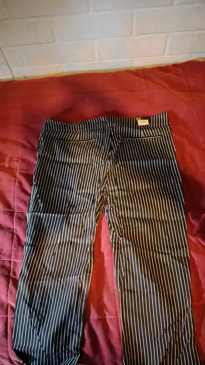 Pantalones Capri a Rayas Lorenzo di Pontti Talla 52 - 2
