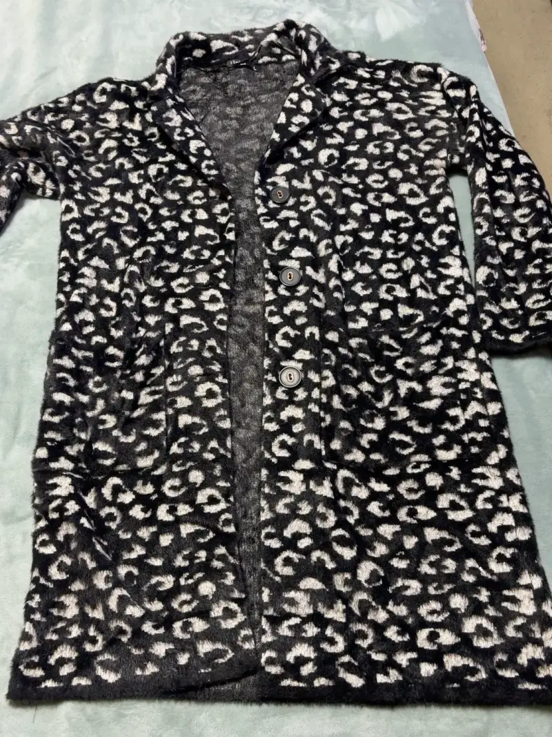 Abrigo de lana con estampado animal print H&M - 2