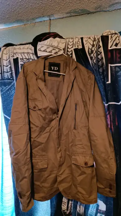 Chaqueta casual marrón para hombre YD - miniatura 1