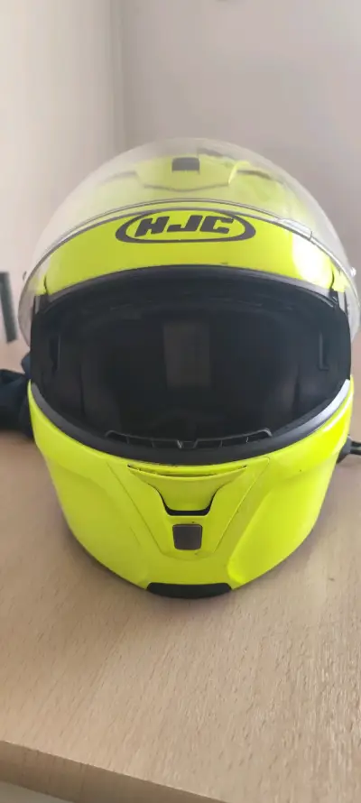 Casco de moto HJC SY-MAX III E9 amarillo ABATIBLE - miniatura 4