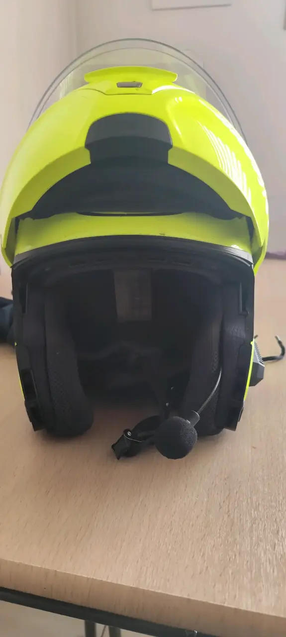 Casco de moto HJC SY-MAX III E9 amarillo ABATIBLE - 5