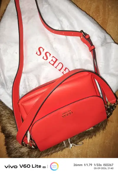 Cartera cruzada roja Guess elegante - miniatura 1
