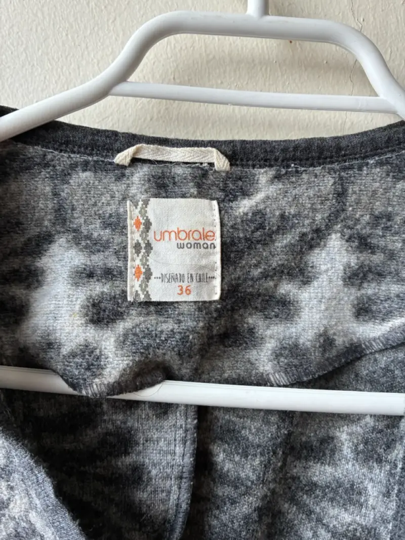 Chaqueta de lana gris Umbrale para mujer - 2