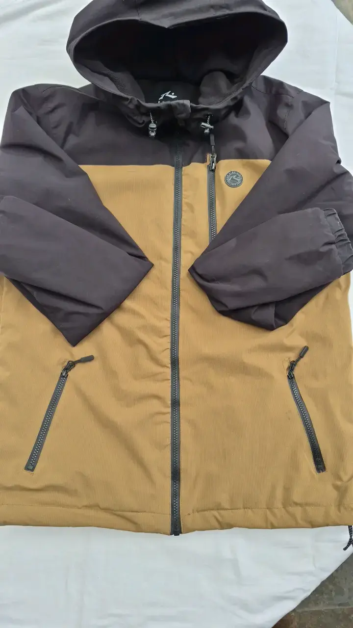 Chaqueta impermeable Rusty bicolor con capucha - 2