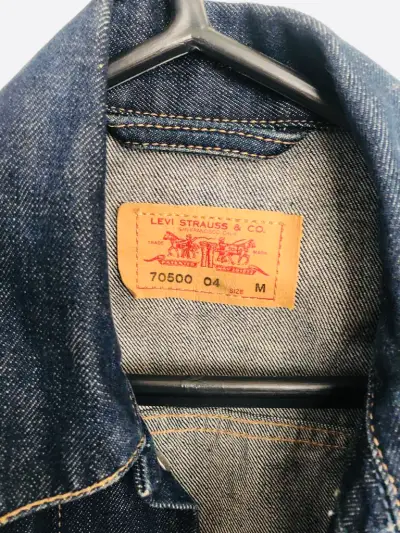 Chaqueta de mezclilla Levi's azul oscuro - miniatura 2