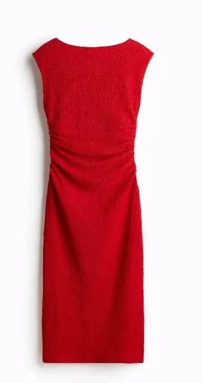 Vestido de elasticado rojo hym - miniatura 1