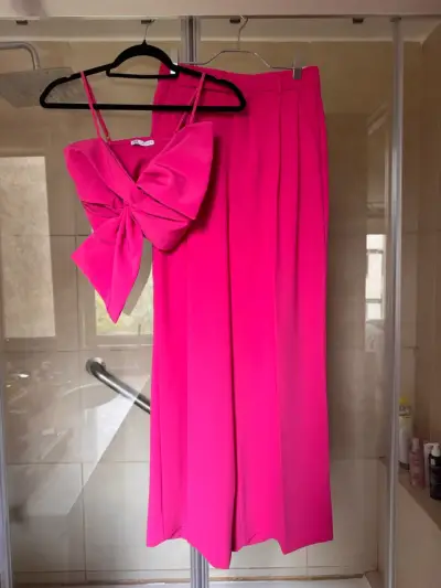 Conjunto de dos piezas fucsia con lazo fiesta Zara - miniatura 1