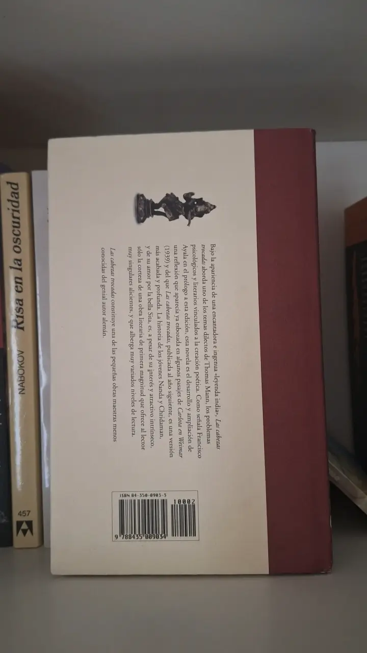 Libro 'Las Cabezas Trocadas' de Thomas Mann - 2