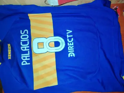 Camiseta Boca Juniors Adidas Azul y Amarillo - miniatura 2