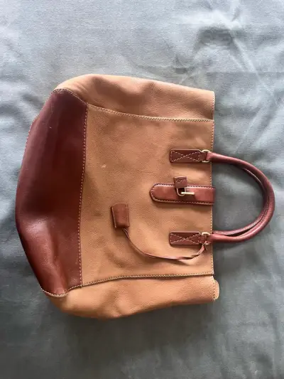 Bolso de cuero bicolor Adolfo Dominguez - miniatura 1