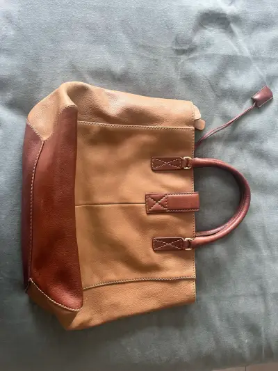 Bolso de cuero bicolor Adolfo Dominguez - miniatura 2
