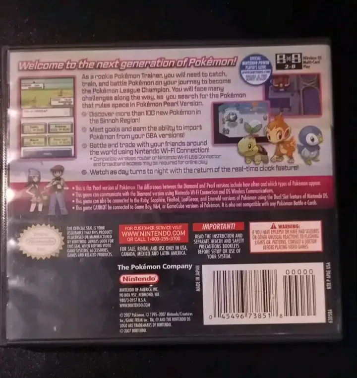 Juego Nintendo DS Pokémon Pearl Version - 2