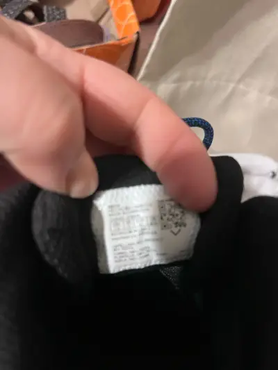Botas de senderismo Merrell negras con cordones azules - miniatura 3